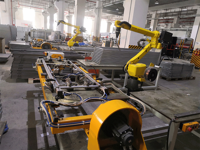 金屬門框焊接工作站