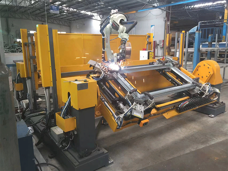 防火門、窗框窗扇機器人焊接工作站